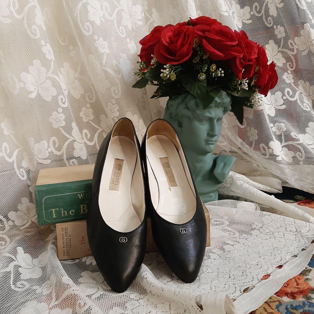Sepatu flat gucci cheap