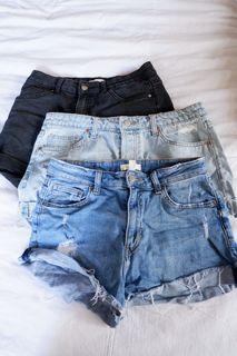 H&M shorts (3 pairs) as a set