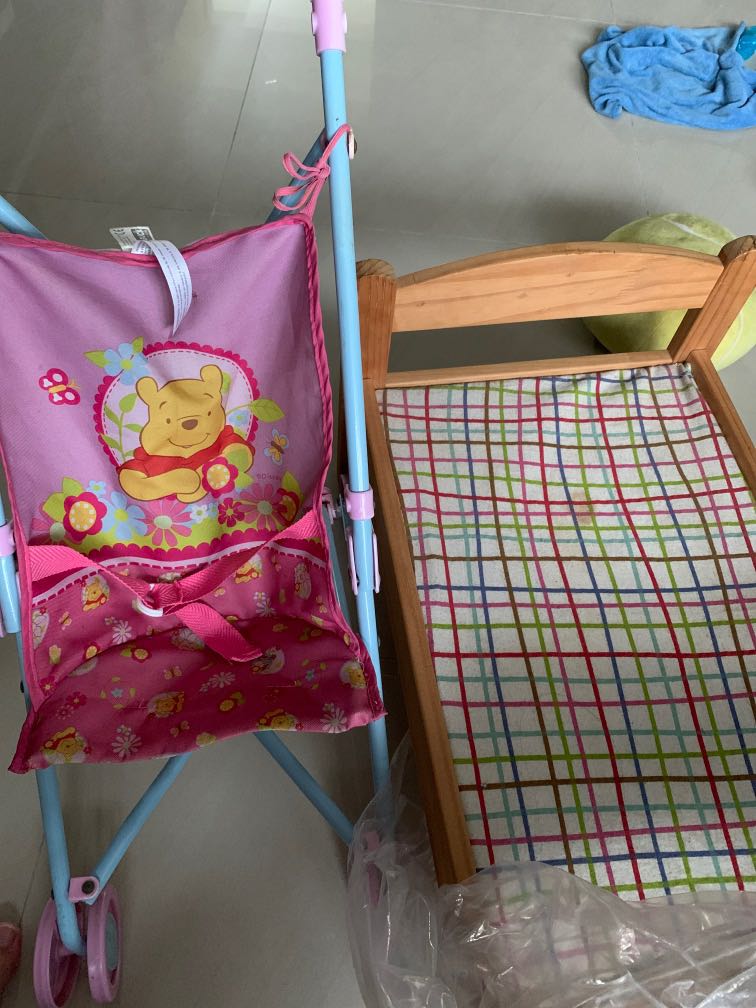 IKEA doll bed and Doll Pram 10, Hobbies & Toys, Toys & Games on Carousell