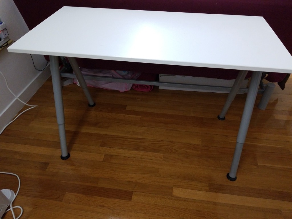 Ikea Galant Desk Height Adjustable Table, 傢俬＆家居, 傢俬, 桌子 Carousell