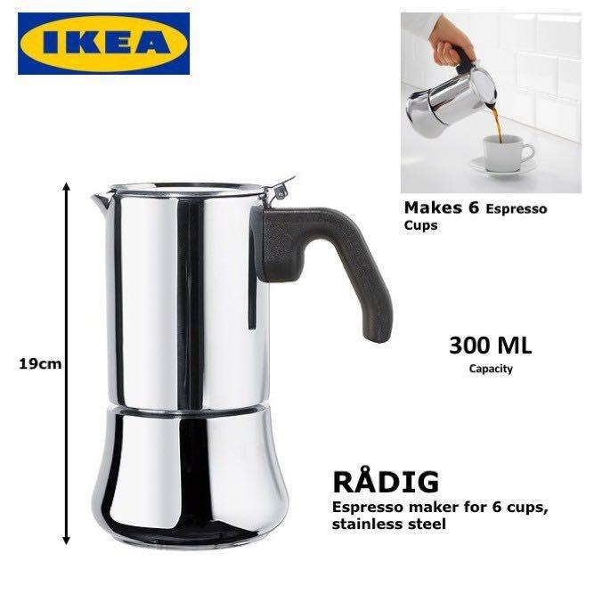 IKEA R DIG Espresso maker for 6 cups