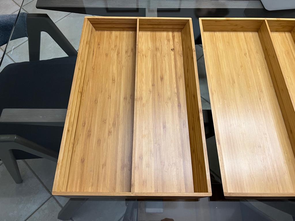 IKEA Variera bamboo cutlery tray, set of 3, Furniture & Home Living