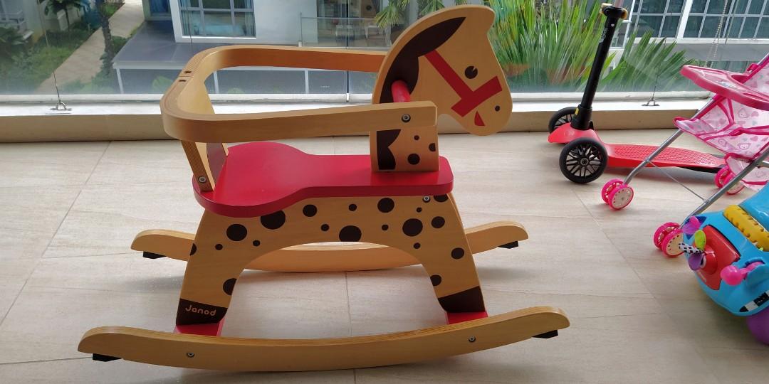 Janod caramel rocking sales horse