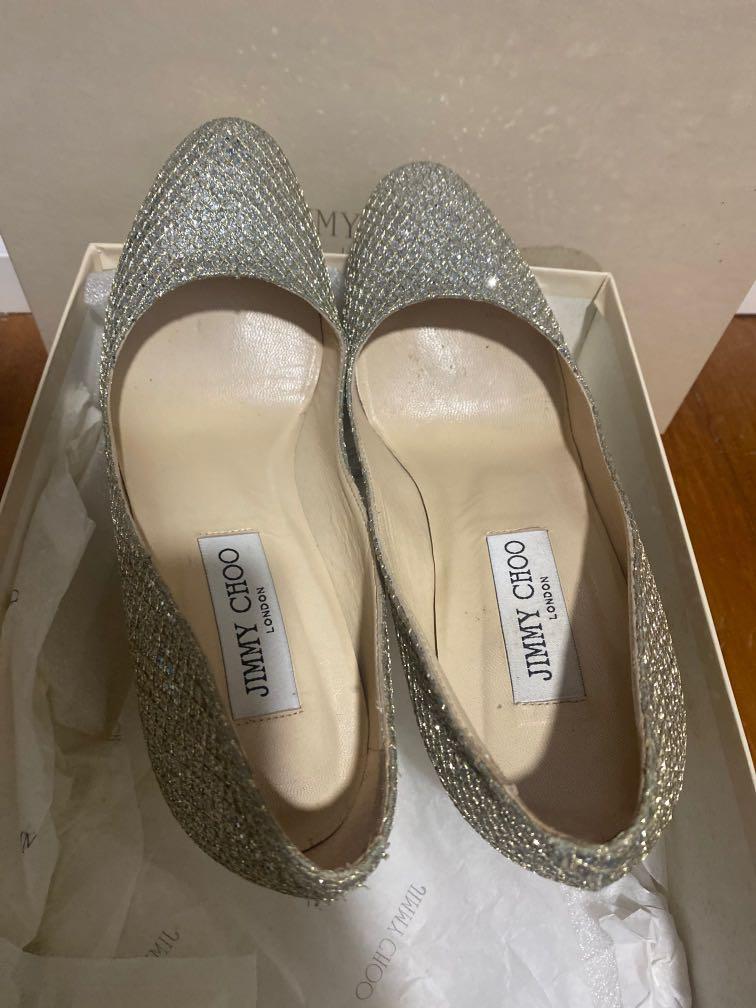 Champagne shop glitter flats