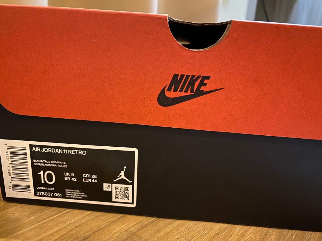 2019 jordan bred 11 box