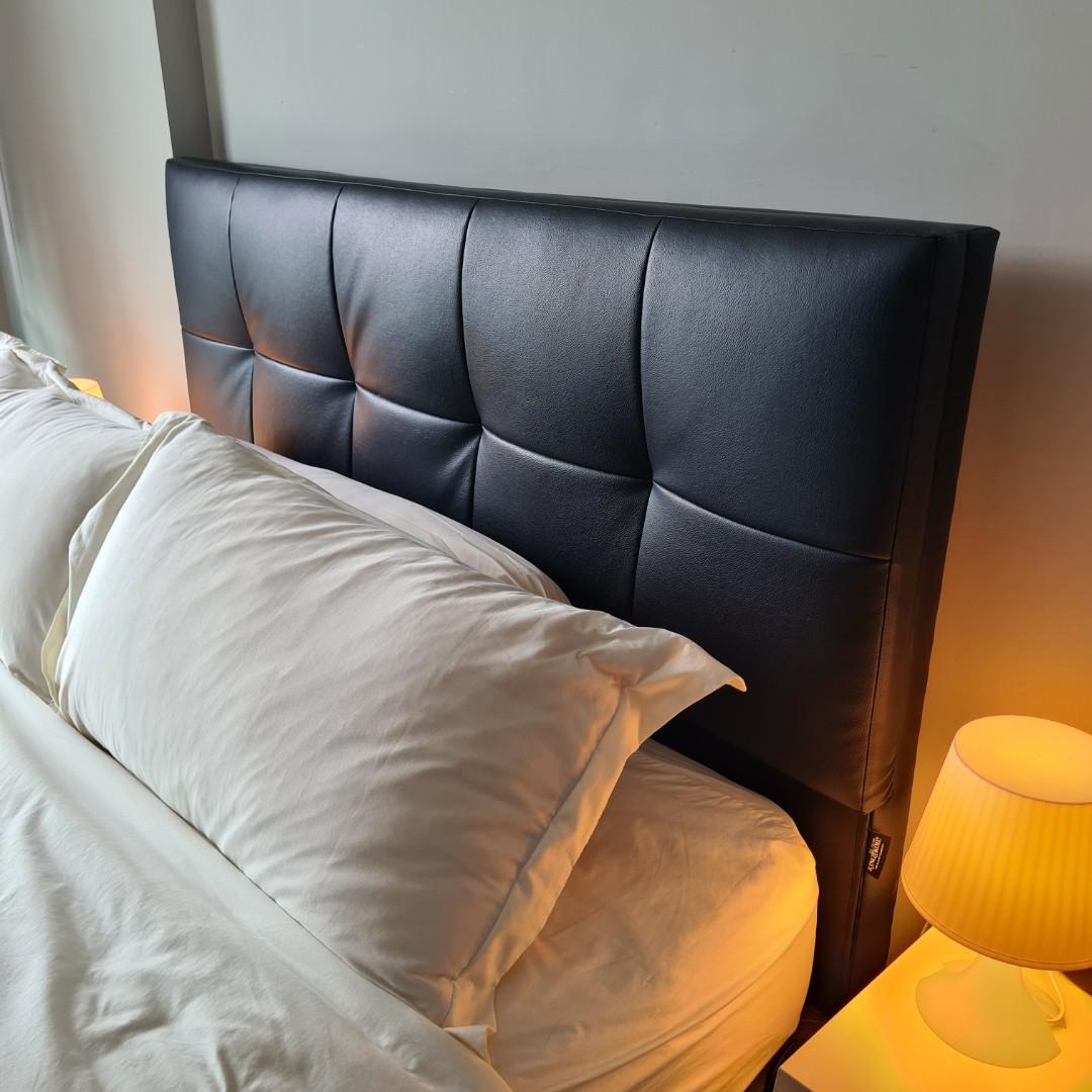 King Koil Designer Queen Bed Frame with Free BIA Mattress and Quilt