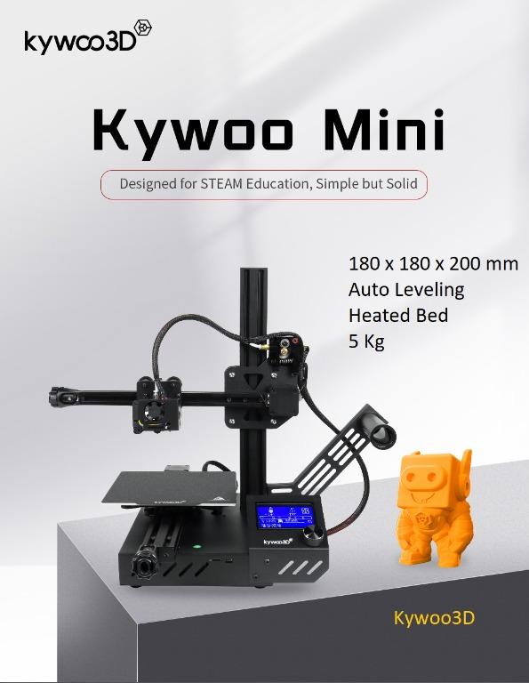 kywoo3D Mini 3D Printer, 180x180x200mm, Auto Bed Leveling