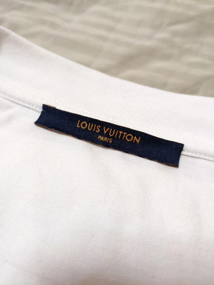 T-shirt Louis Vuitton X NBA White size L International in Cotton - 22834365