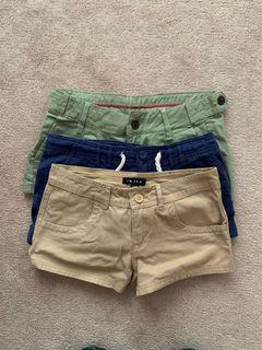 Low waisted shorts