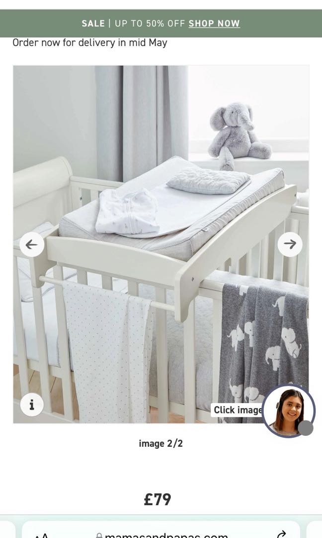 Mamas and papas cot top changer outlet