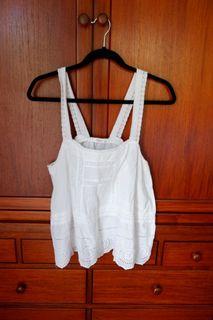 Mango eyelet top