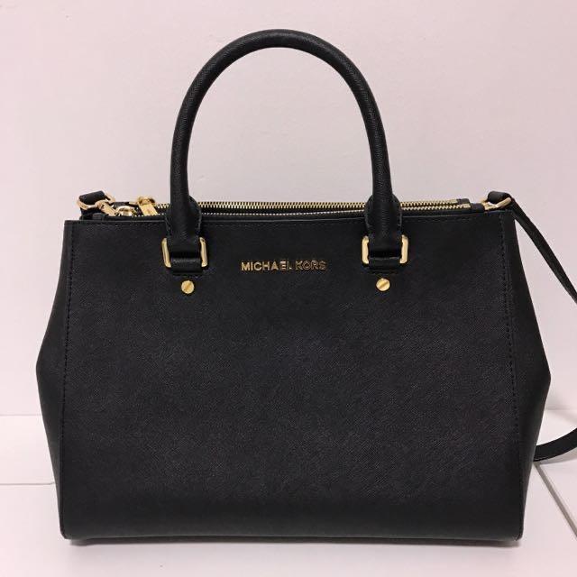 Sutton medium saffiano leather satchel shop