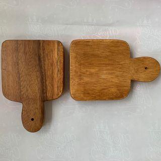 Mini chopping board with handle - cheese board charcuterie plate - acacia chopping board wooden chopping board