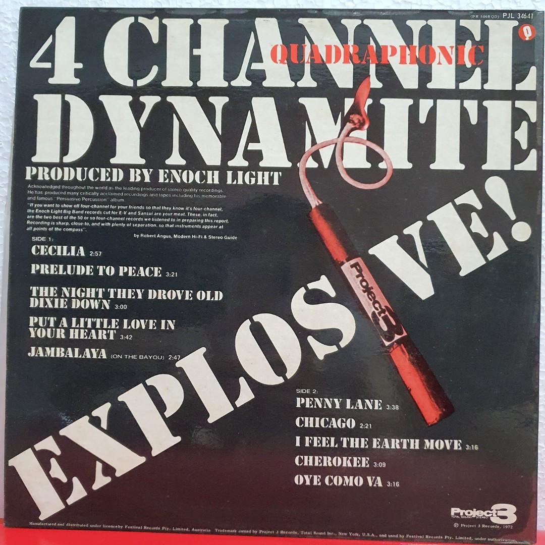 Mint) Enoch Light Channel Dynamite vinyl record LP, Hobbies  Toys,  Music  Media, Vinyls on Carousell