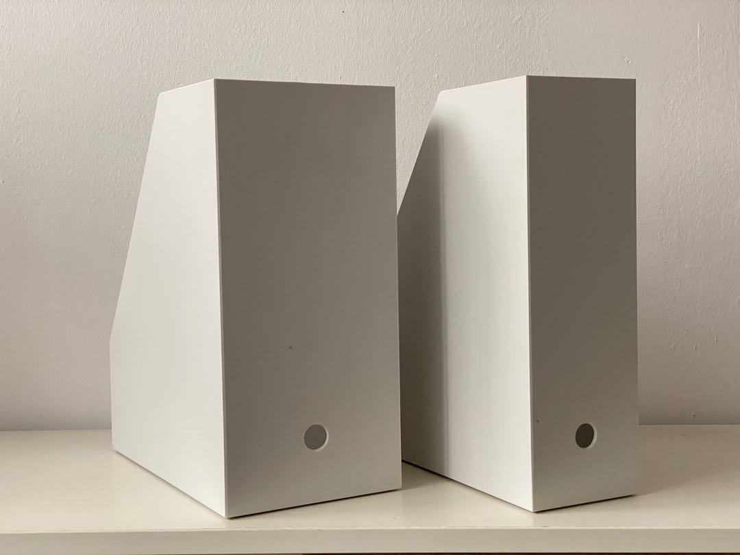 Muji Polypropylene Stand File Box A4 - wide and regular, Furniture ...