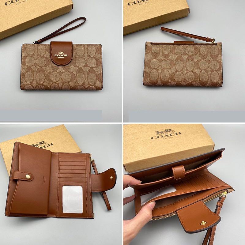 Women's coach wristlet wallet clearance