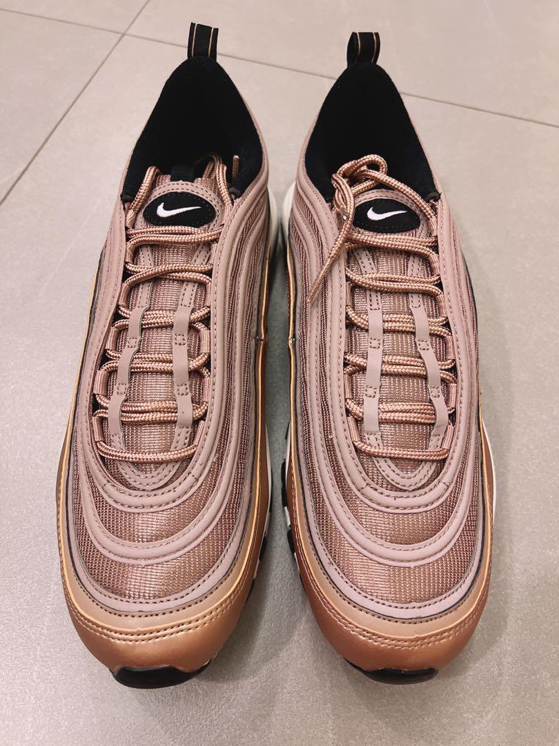 Nike Air Max 97 Desert Dust White Rose Gold Men s Fashion