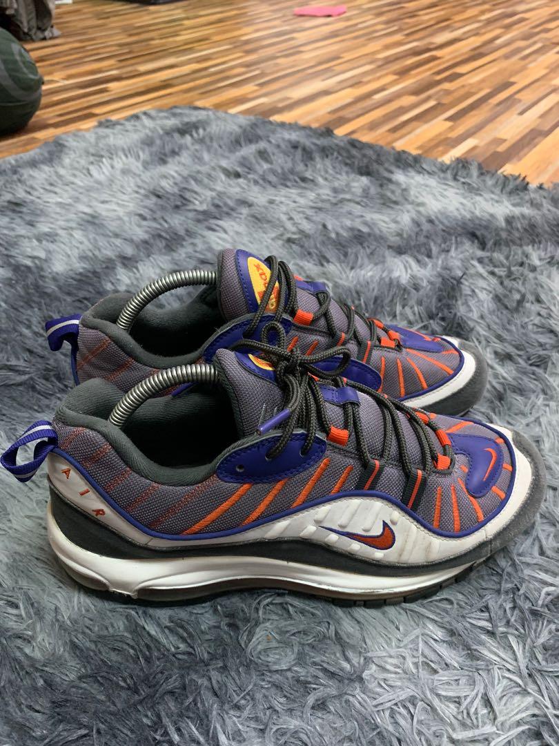 Nike Air Max 98 Gunsmoke Team Orange Men s Fashion Footwear