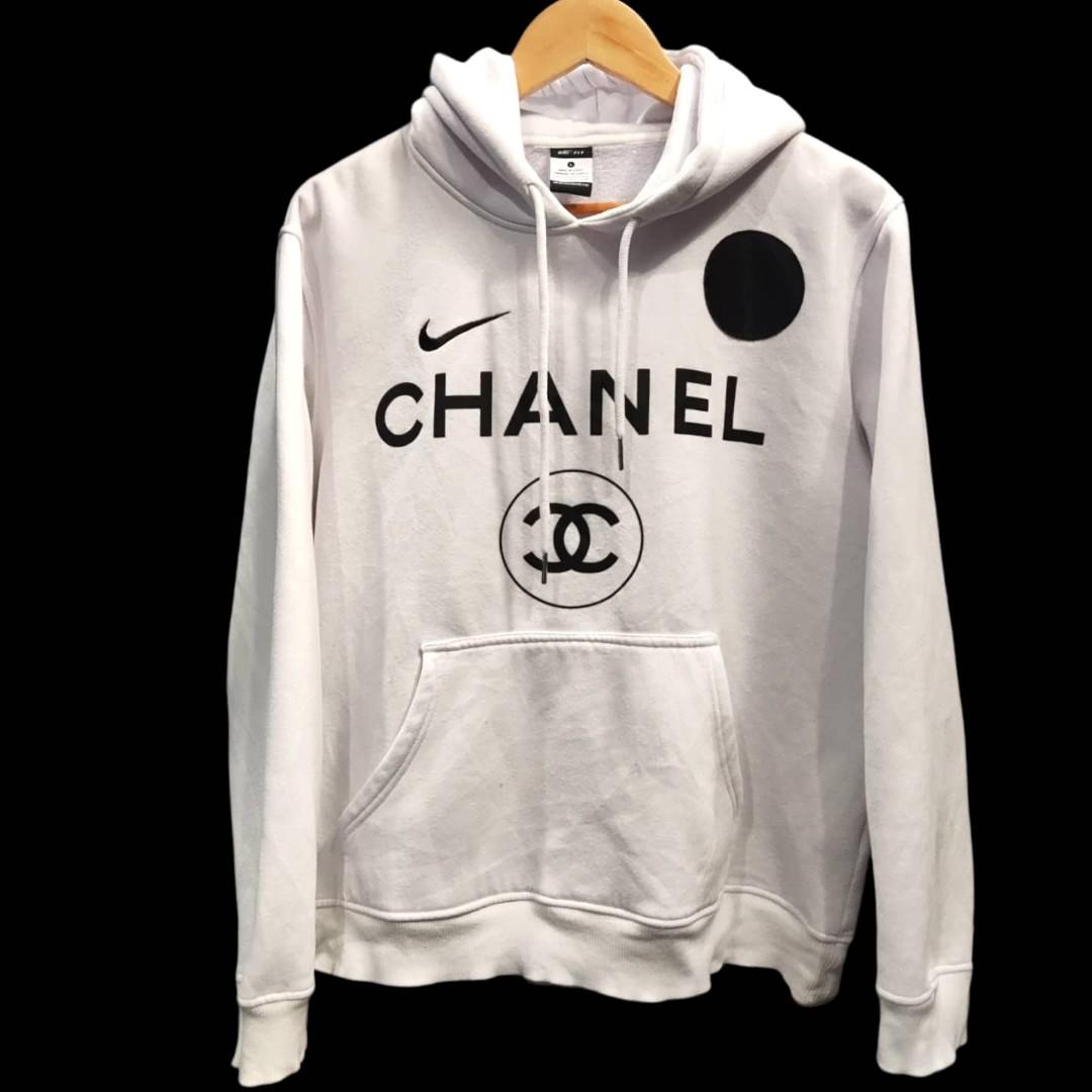 Nike x chanel hoodie Mens Fashion Tops  Sets Hoodies on Carousell