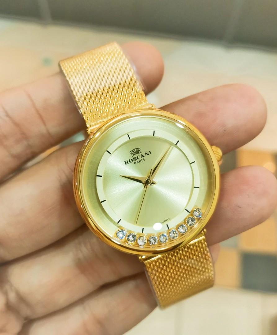 Original Jam Roscani Perempuan Gold Women S Fashion Watches Accessories Watches On Carousell