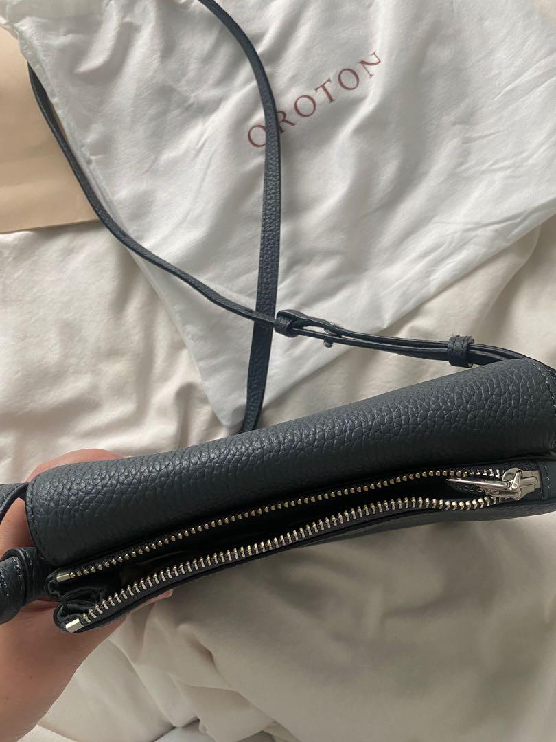 Oroton Atlas Crossbody in Charcoal