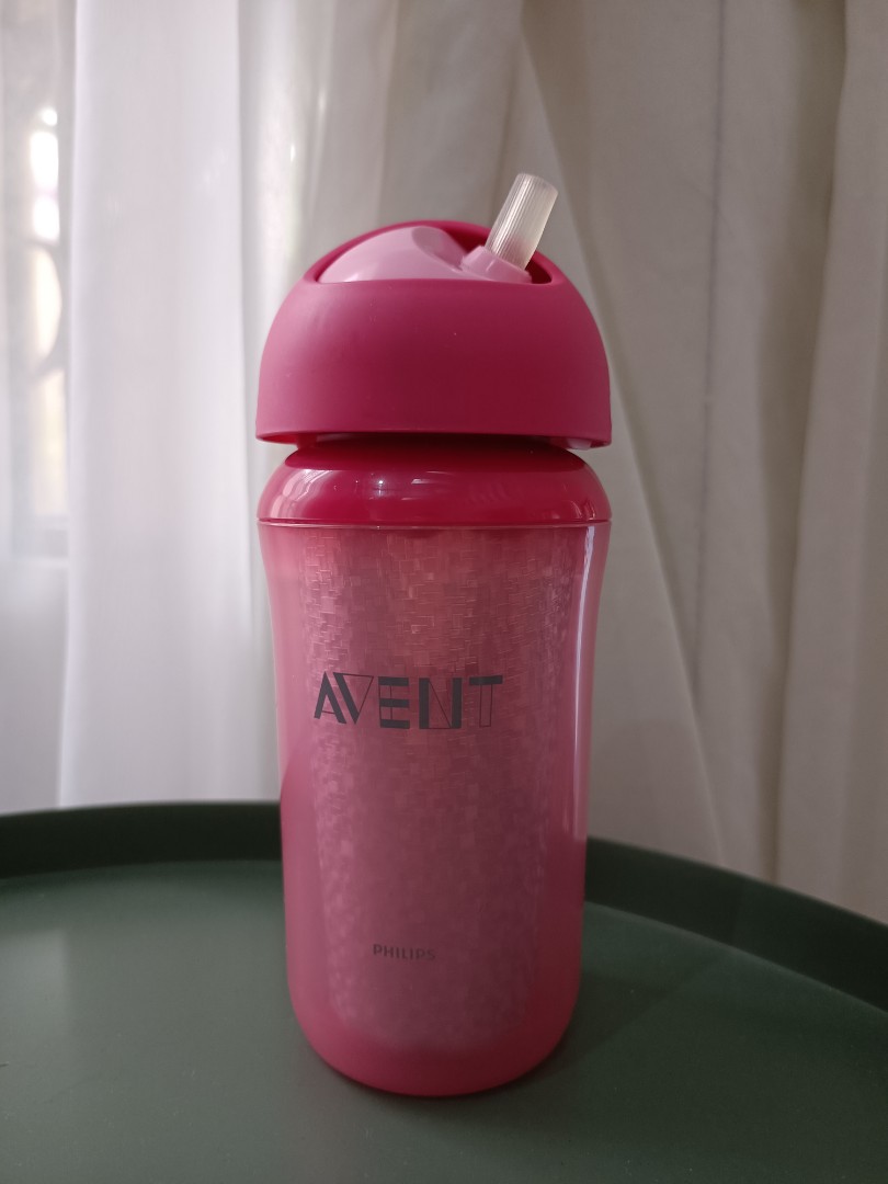 Avent hot sale straw bottle