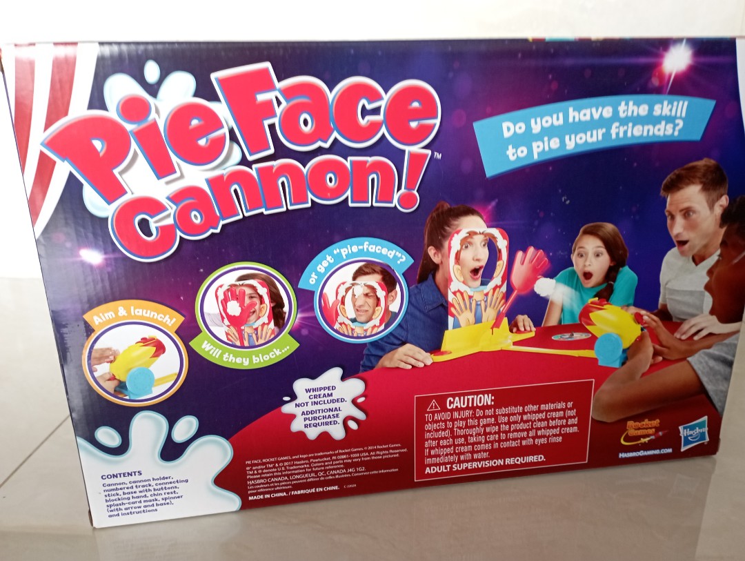 PIE FACE CANNON, Hobbies & Toys, Toys & Games on Carousell