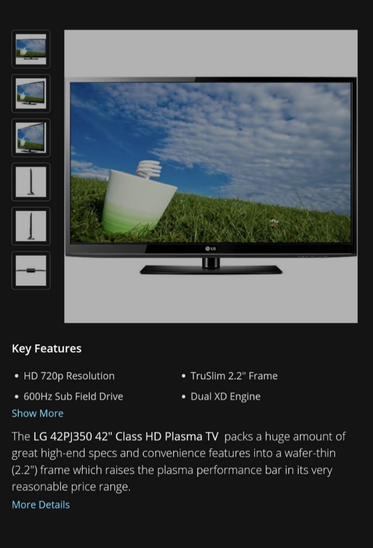 Plasma tv 42", TV & Home Appliances, TV & Entertainment, TV on Carousell