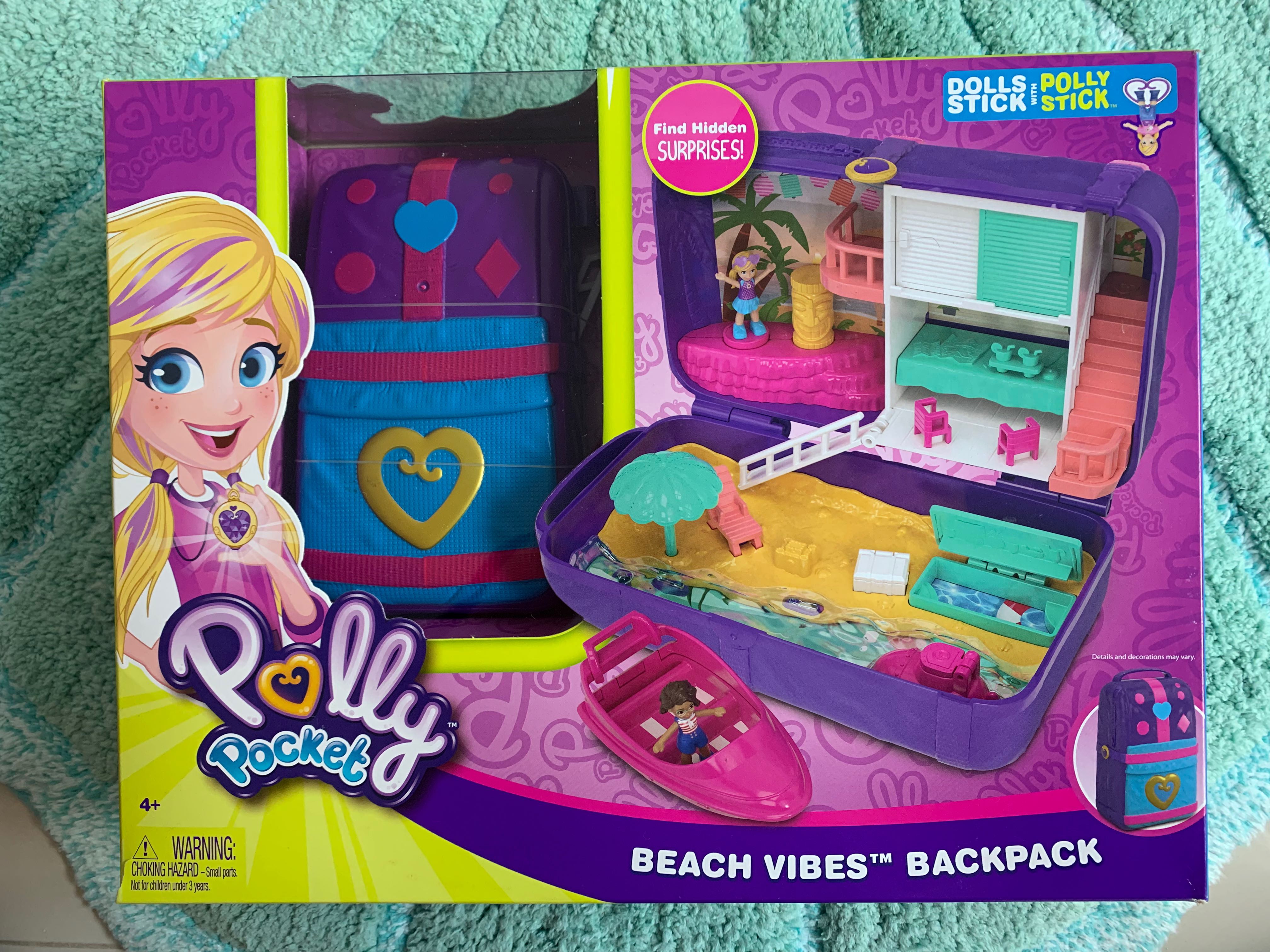 polly pocket beach vibes backpack