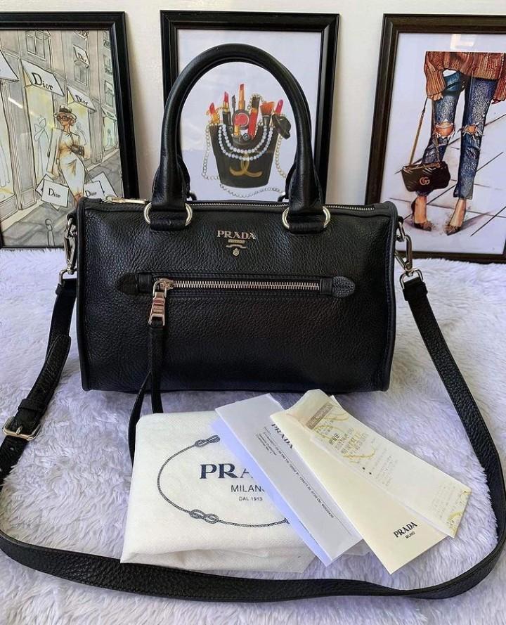 Prada Front Zip Convertible Satchel Vitello Phenix Small (Category: Luxury Bags & Wallets) located in Manila. Submitted by bagislifeshop (Listing ID 1134742159, Image 1). Description: .