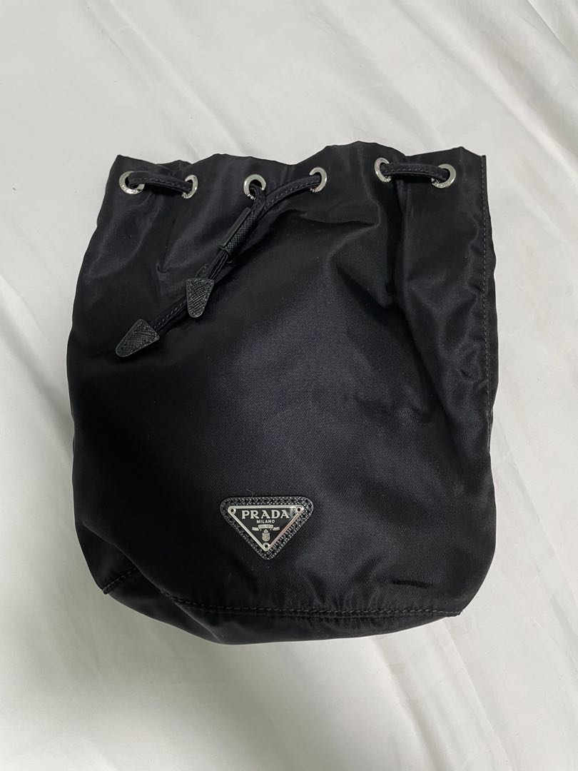 prada vela drawstring bag