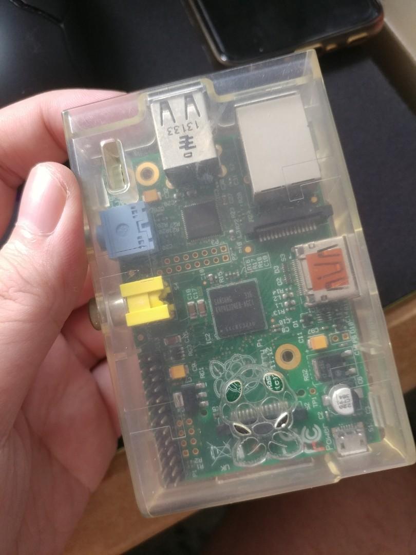Raspberry Pi 1 Model B with Case, Computers & Tech, Parts & Accessories ...