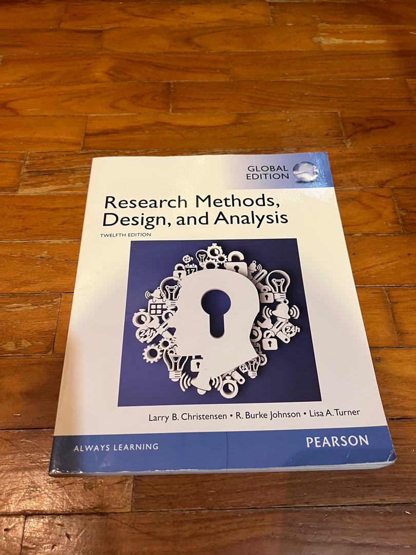 Research Methods, Design, and Analysis, Hobbies & Toys, Books & Magazines, Textbooks on Carousell