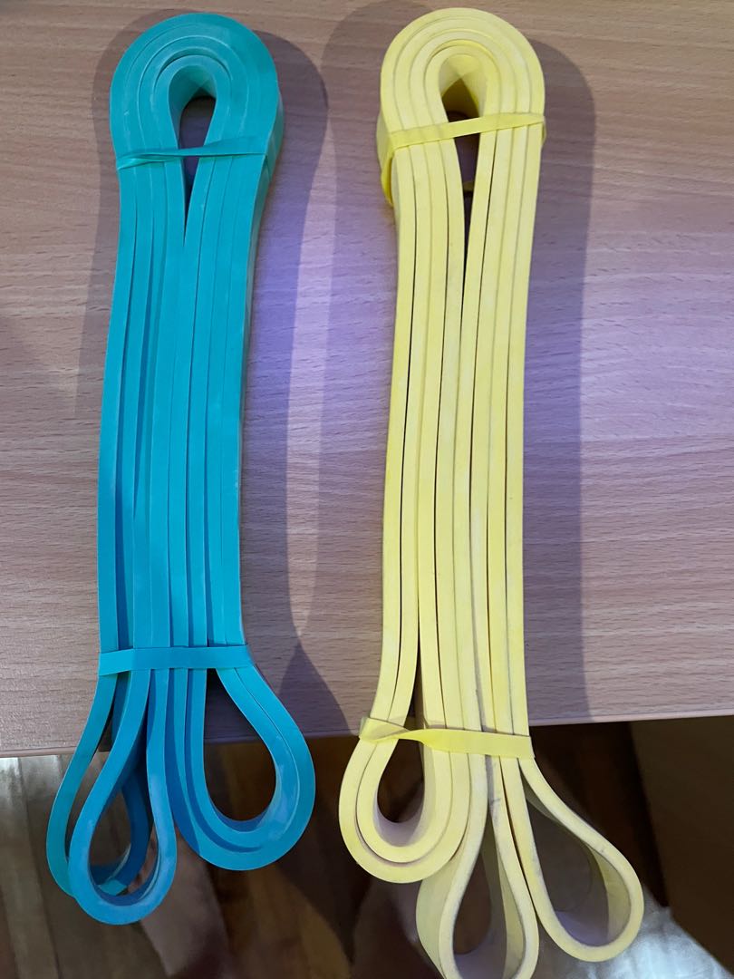 Resistance Bands x3, Sports Equipment, Exercise & Fitness, Toning