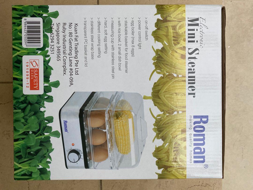 Roman Electronic Mini Steamer, TV & Home Appliances, Kitchen Appliances