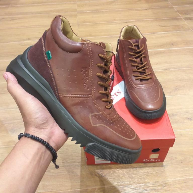 Sepatu Boots Pria Kickers 3326 Dark Brown Original