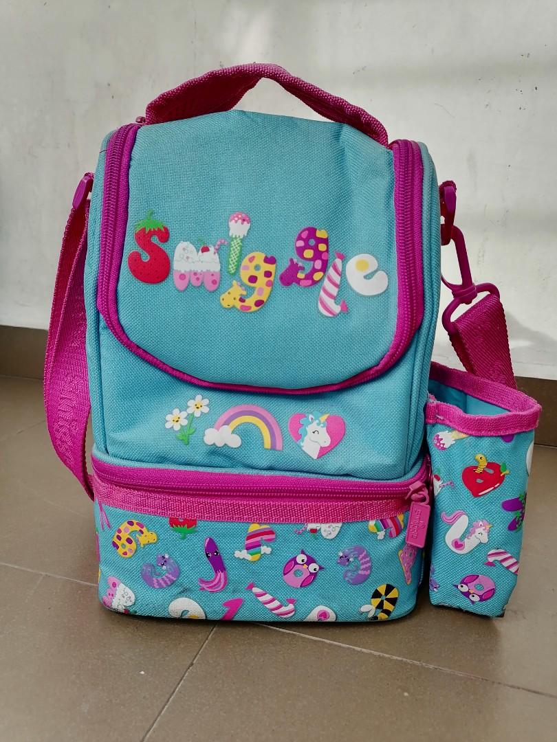 Smiggle Double Decker Lunch Bag with Strap, Babies & Kids, Babies