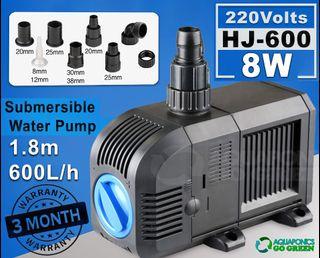 Sunsun HJ-600 (220 Volts) Submersible Aquaponics | Aquarium | Hydroponics Water Pump