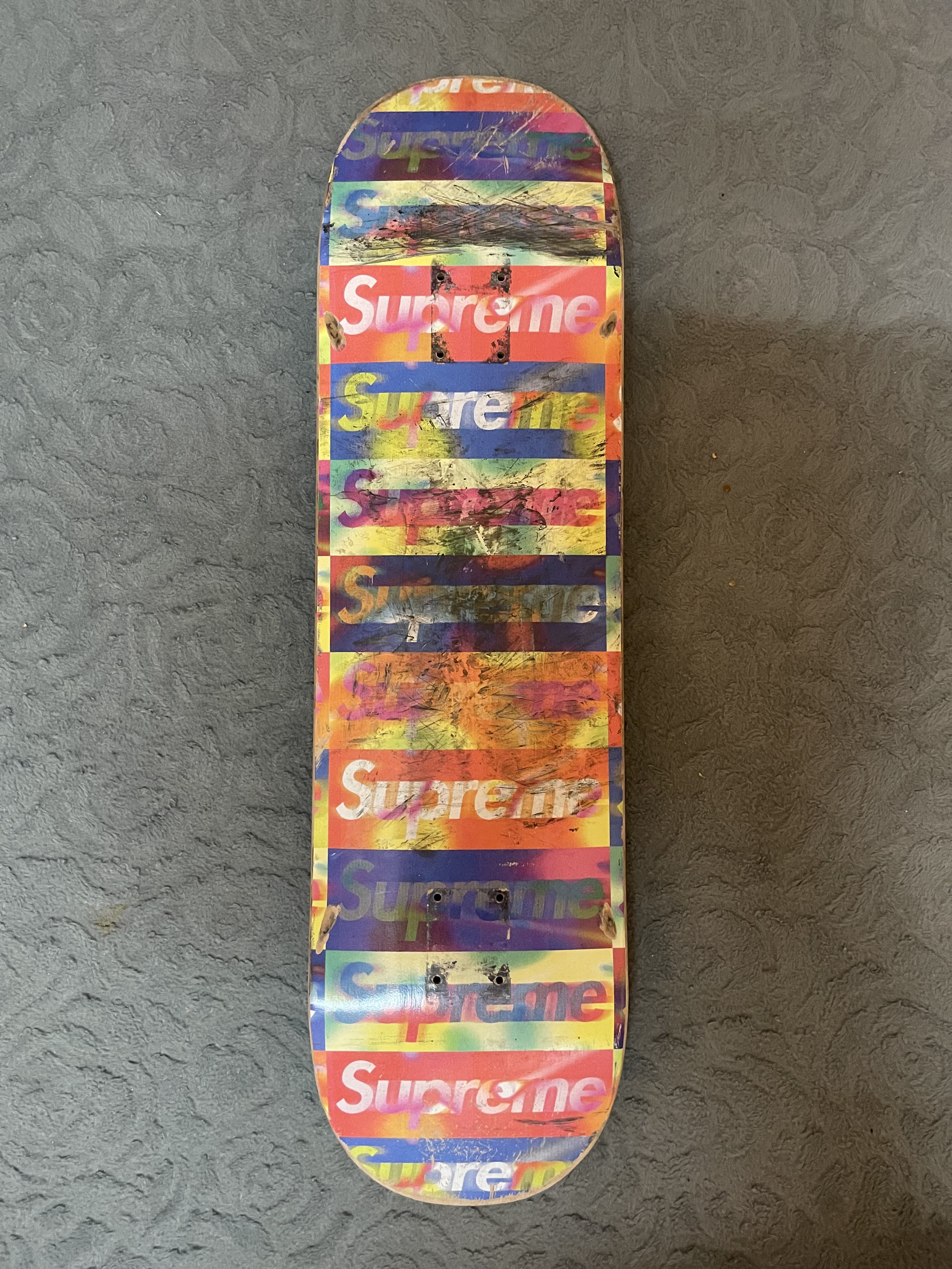 supreme deck distorted logo, Sports Equipment, Sports  Games, Skates,  Rollerblades  Scooters on Carousell