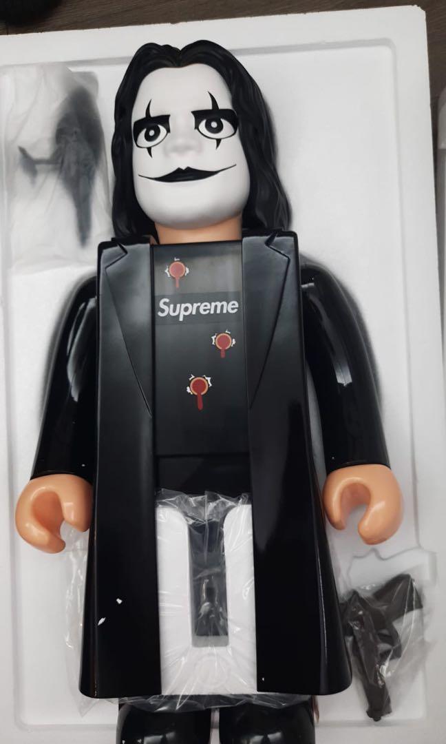 Supreme x The Crow Kubrick Bearbrick 1000% Medicom Be@rbrick IN HAND
