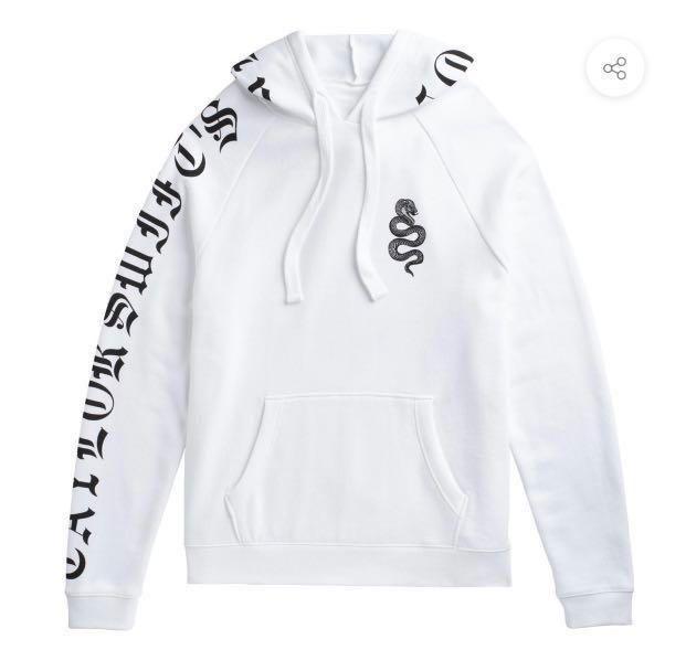 Taylor Swift - Reputation White Hoodie, Men's Fashion, Tops u0026 Sets, Hoodies  on Carousell