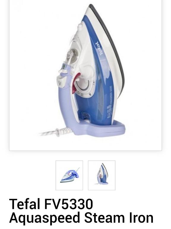 Tefal Aquaspeed FV5330 Steam Iron, TV & Home Appliances, Irons ...