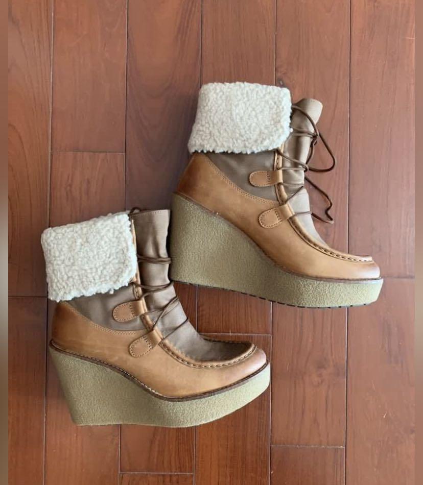 tommy hilfiger wedge boots 