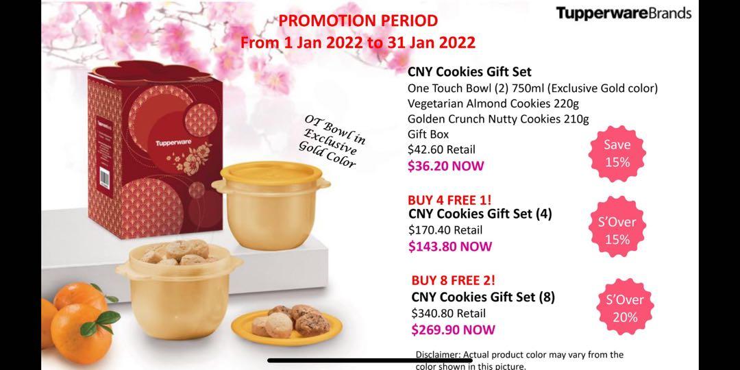 Pre-order - 2023 Tupperware Chinese New Year (CNY) Cookies Gift