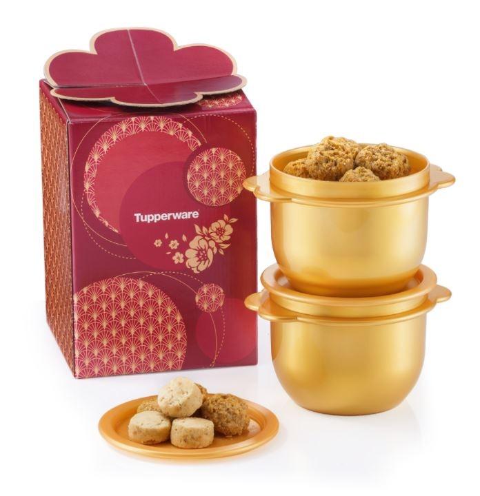 Cny cookies gift set #tupperware_bellesestore_canister