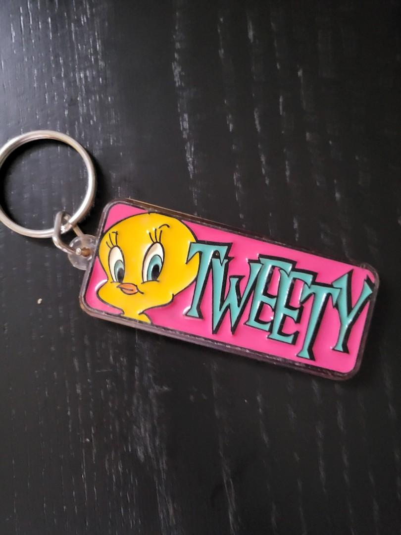 3pcs Tweety bird cool PVC key chain ornament key chains figure cute new 