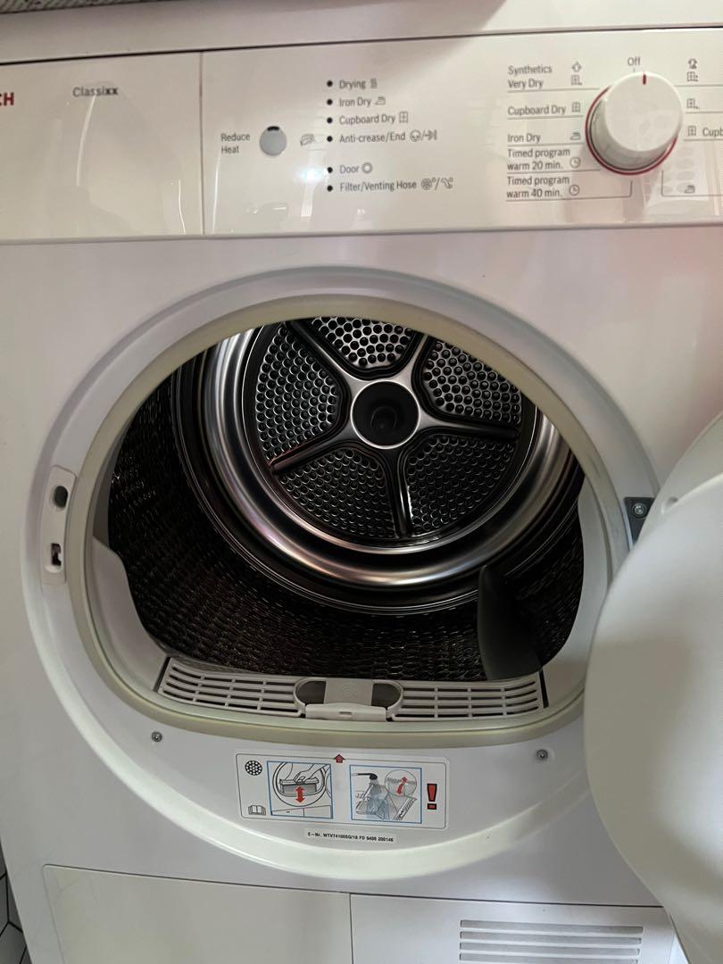 Used Bosch Classixx Vented Dryer, Tv & Home Appliances, Washing Machines  And Dryers On Carousell