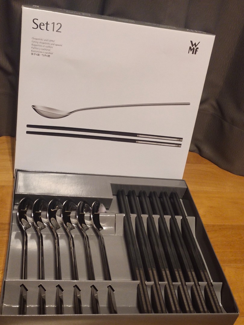 WMF Set 12 Chopsticks and Spoons, Furniture & Home Living, Kitchenware