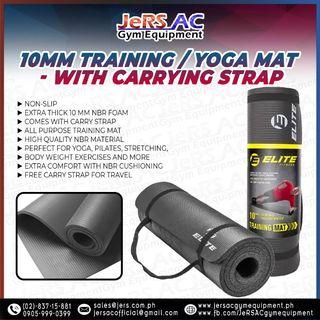 10mm Training / Yoga Mat - With Carrying Strap