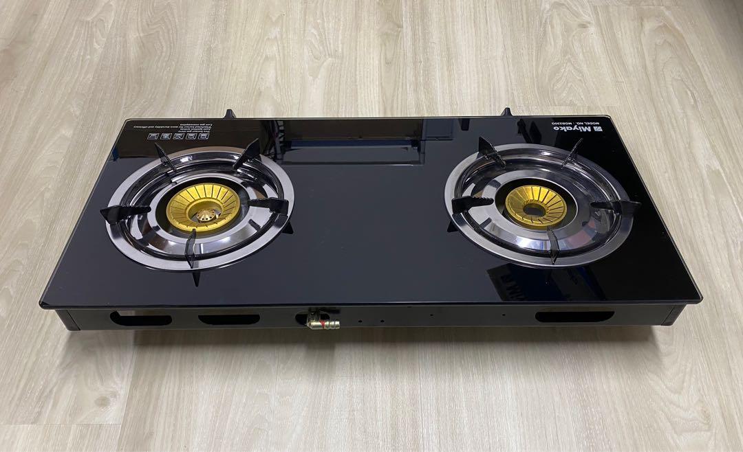 two burner glass top stove